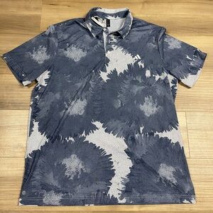 Men's XL Adidas The Ritz Carlton Floral Camo AOP Pattern Tennis Golf Polo Shirt